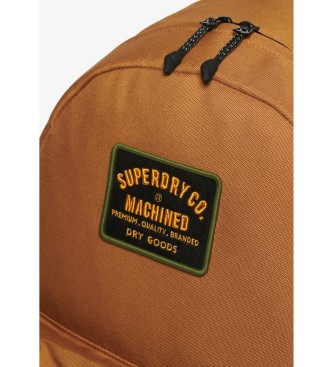 Superdry Montana brown patched backpack