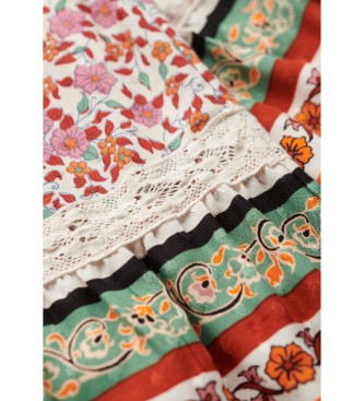 Superdry Saia de retalhos multicolorida