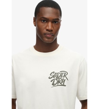 Superdry Fotografisch skate T-shirt los wit