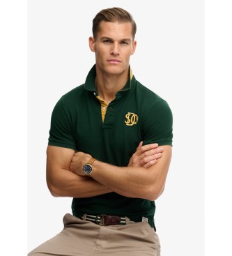Superdry Polo Pique Monogram green