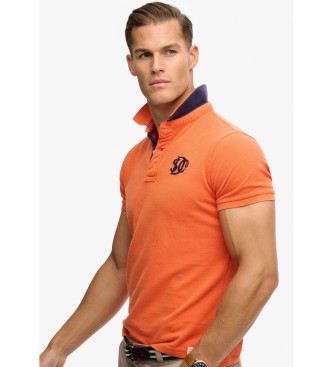 Superdry Polo Pique Monogram orange