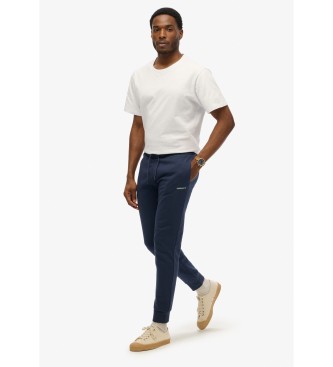 Superdry Spodnie Jogger Plain granatowe