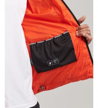 Superdry Plumfero con capucha Fuji Sport naranja