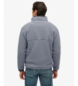 Superdry Niebieski polar Fuji Popper