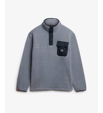 Superdry Niebieski polar Fuji Popper