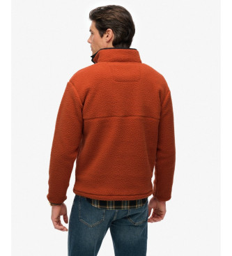 Superdry Pomarańczowy polar Fuji Popper