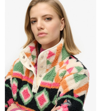 Superdry Supermehak večbarvni flis