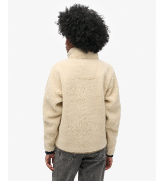 Superdry Polaire beige Vintage Retro