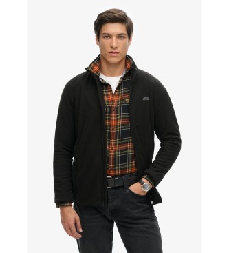 Superdry Fleece Full Zip Fleece schwarz