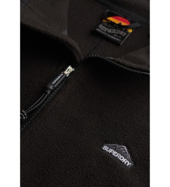 Superdry Fleece Full Zip Fleece schwarz