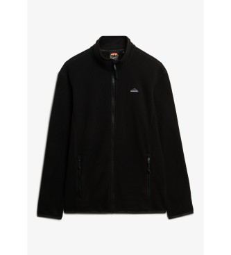 Superdry Fleece Full Zip Fleece schwarz