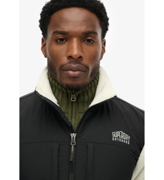 Superdry Fleecejas zwart