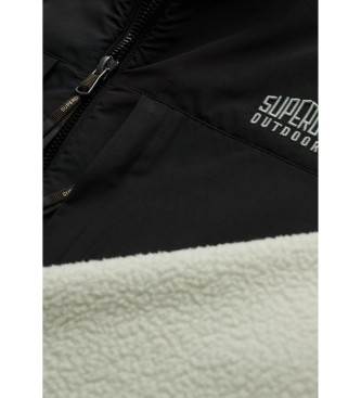 Superdry Fleecejas zwart