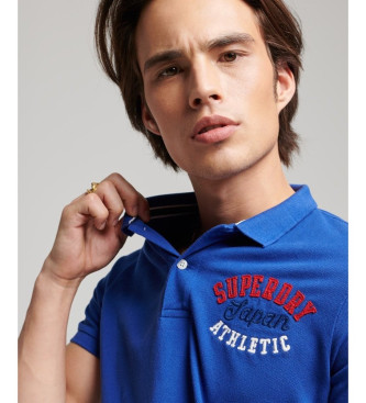 Superdry Polo Applique Classic Fit azul