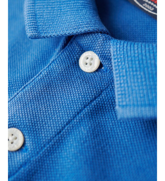 Superdry Polo vestibilit classica con applicazioni blu