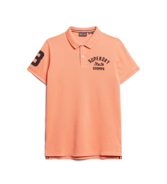 Superdry Poloshirt Applique Classic Fit orange