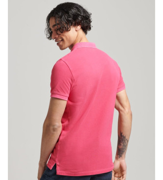 Superdry Polo Applique Classic Fit pink