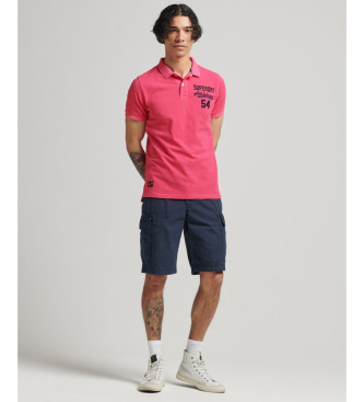 Superdry Polo Applique Classic Fit pink