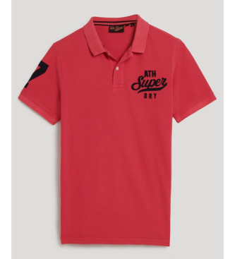 Superdry Polo Applique Classic Fit rose