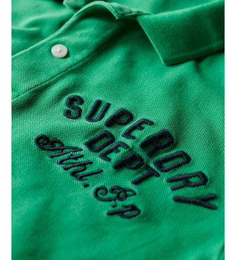 Superdry Polo Applique Classic Fit green