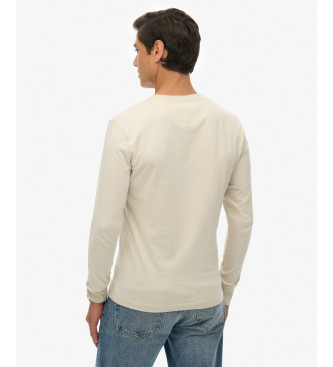 Superdry Klassisches Essential Opa beige t-shirt