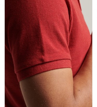 Superdry Clssica camisa plo vermelha pique