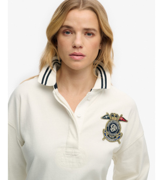 Superdry Polo Crest Rugby blanco