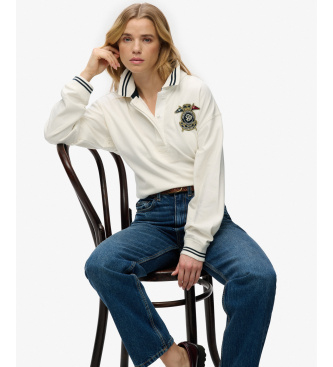 Superdry Polo Crest Rugby blanco