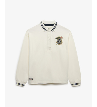 Superdry Polo Crest Rugby blanco