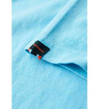 Superdry Unverzichtbares blaues Strick-Poloshirt