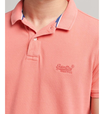 Superdry Polo Destroyed rosa