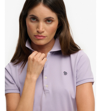 Superdry Heritage Slim Fit polo majica lila