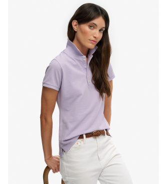 Superdry Heritage Slim Fit polo majica lila