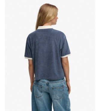 Superdry Heritage Terry polotr�ja i marinbl�