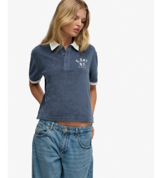 Superdry Heritage Terry polotr�ja i marinbl�