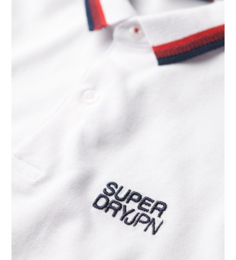 Superdry Polo Sportkleding Relaxed Getipt Wit