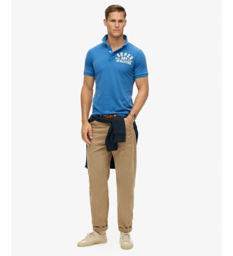 Superdry Vintage Athletic blue polo shirt