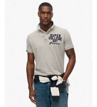 Superdry Polo Vintage Athletic gris
