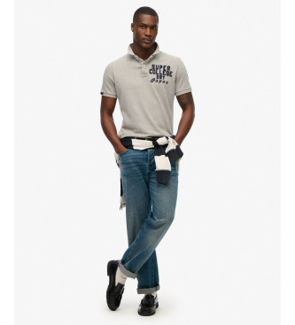 Superdry Polo Vintage Athletic gris