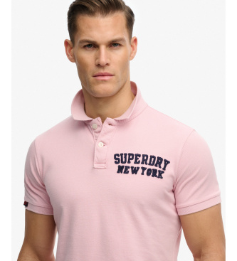 Superdry Polo Vintage Atletski roza
