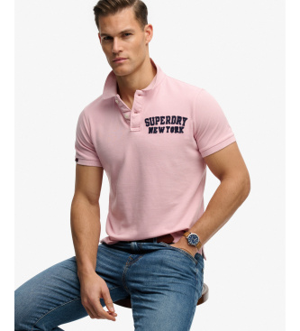 Superdry Polo Vintage Atletski roza