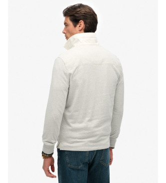 Superdry Vintage Athletic Rugby grijs poloshirt