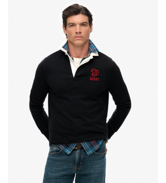 Superdry Vintage Athletic Rugby navy polo shirt