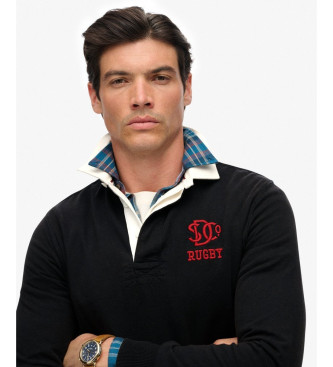 Superdry Vintage Athletic Rugby navy polo shirt