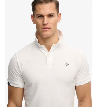 Superdry Vintage Destroy hvid poloshirt