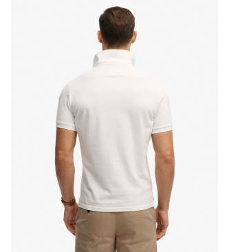 Superdry Vintage Destroy hvid poloshirt