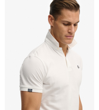 Superdry Vintage Destroy hvid poloshirt