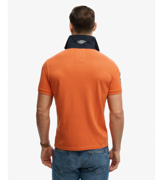 Superdry Vintage Pique Rugby oranžna polo majica