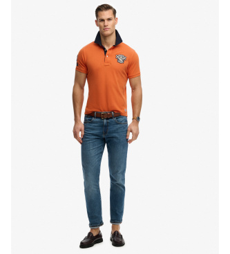 Superdry Vintage Pique Rugby oranžna polo majica