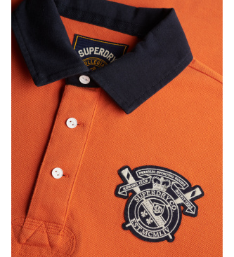 Superdry Vintage Pique Rugby oranžna polo majica